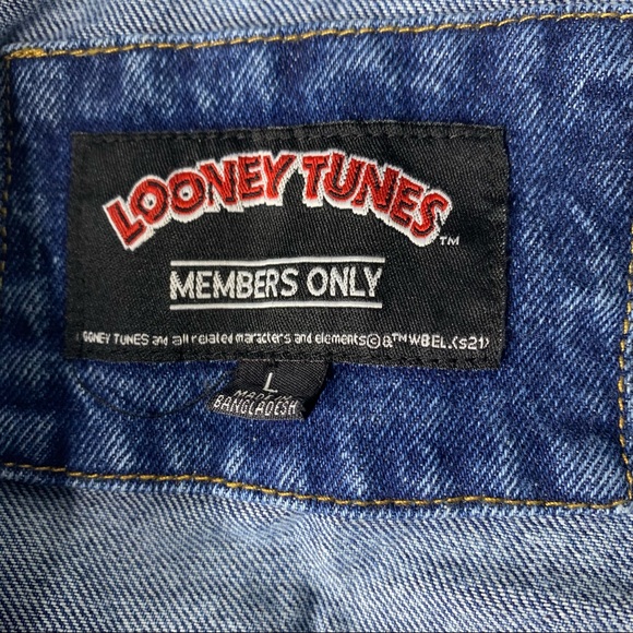 SPACE JAM A New Legacy LOONEY TUNES Members Only Denim Jacket - Picture 10 of 12